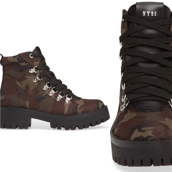 Steve Madden Bumper Camo Platform Hiking Boot. Size 6 - Picture 3 of 13